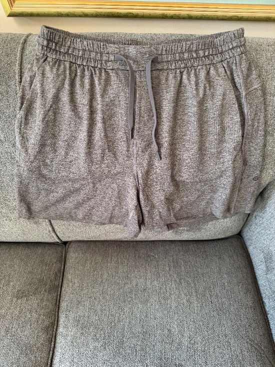 lululemon athletica Other - ululemon Men's Soft Jersey Short 5" Size L Color: Heathered Black/Heathered Grey
